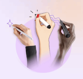 Instadoodle Wide variety of male and female hand